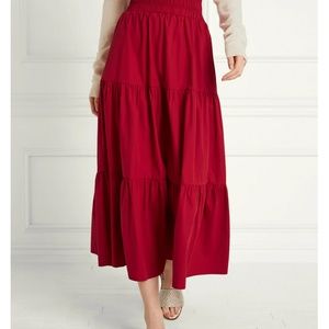 Hill House Victorian Red Florence Skirt NWT